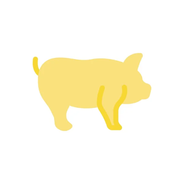 Pig Vector Illustration Transparent Background Premium Quality Symbols Stroke Icon — Image vectorielle