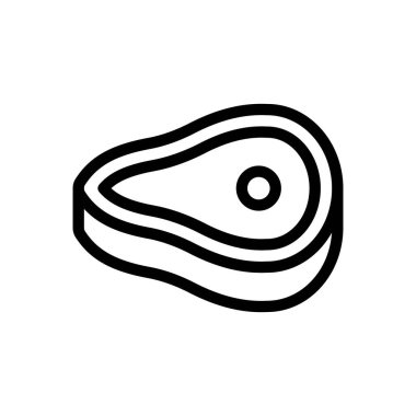 Şeffaf bir arkaplan üzerinde sığır vektör çizimi. Premium kalite semboller. Konsept ve grafik tasarım için ince çizgi simgesi. 