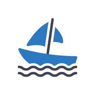 yatch vector illustration on a transparent background.Premium quality symbols.Glyphs icon for concept and graphic design. 