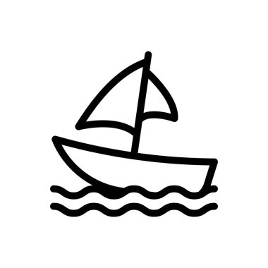 yatch vector illustration on a transparent background.Premium quality symbols.Thin line icon for concept and graphic design. 