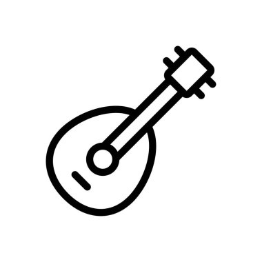 bandolins vector illustration on a transparent background.Premium quality symbols.Thin line icon for concept and graphic design.