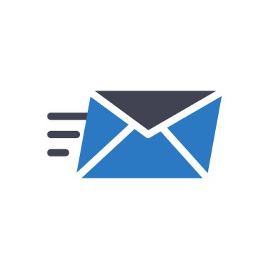 send mail vector illustration on a transparent background.Premium quality symbols.Glyphs icon for concept and graphic design.