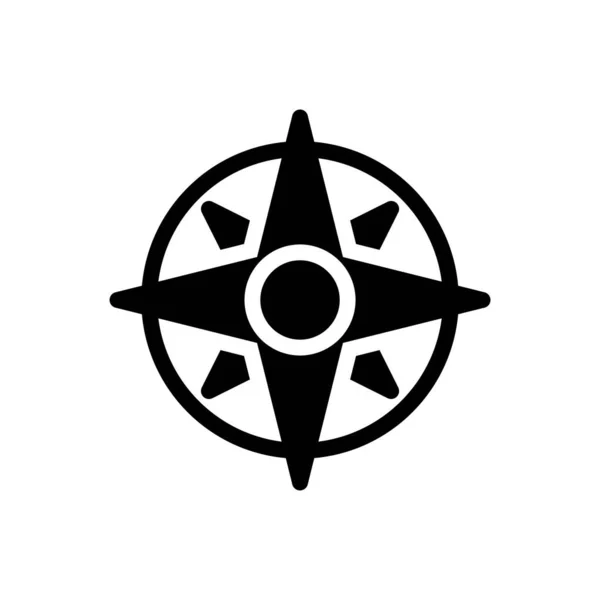 Compass Vector Illustration Transparent Background Premium Quality Symbols Glyphs Icon — Image vectorielle