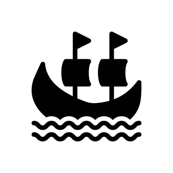 Sail Vector Illustration Transparent Background Premium Quality Symbols Glyphs Icon —  Vetores de Stock
