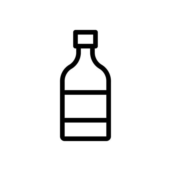 Alkohol Vektor Illustration Transparent Bakgrund Premium Kvalitetssymboler Tunn Linje Ikon — Stock vektor