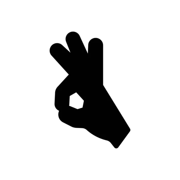 Gesture Vector Illustration Transparent Background Premium Quality Symbols Glyphs Icon — Stok Vektör