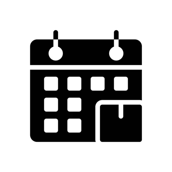 Kalendervektorillustration Auf Transparentem Hintergrund Symbole Premium Qualität Glyphen Symbol Für — Stockvektor