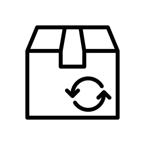Package Vector Illustration Transparent Background Premium Quality Symbols Thin Line — 스톡 벡터