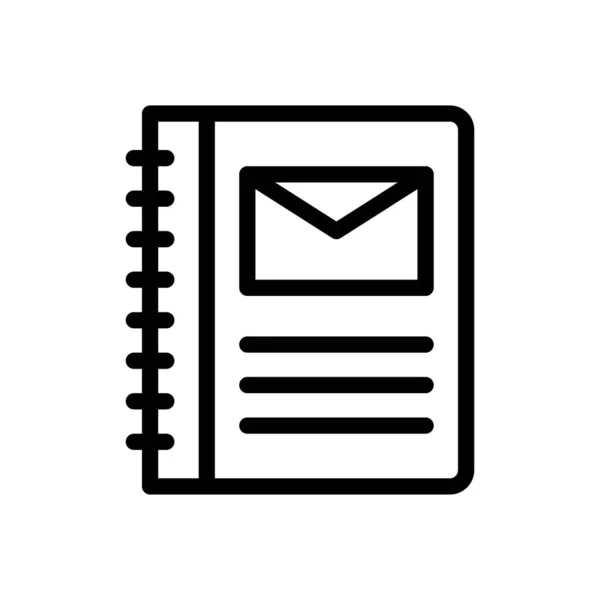 Notebook Vector Illustration Transparent Background Premium Quality Symbols Thin Line — 스톡 벡터