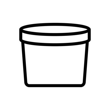 ice cream box vector illustration on a transparent background.Premium quality symbols.Thin line icon for concept and graphic design.