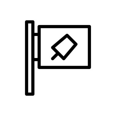 ice cream board vector illustration on a transparent background.Premium quality symbols.Thin line icon for concept and graphic design.