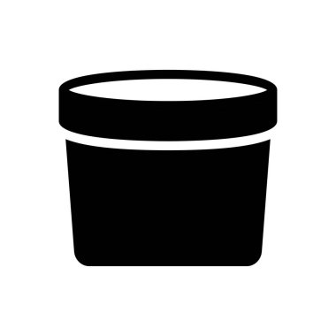 ice cream box vector illustration on a transparent background.Premium quality symbols.Glyphs icon for concept and graphic design.