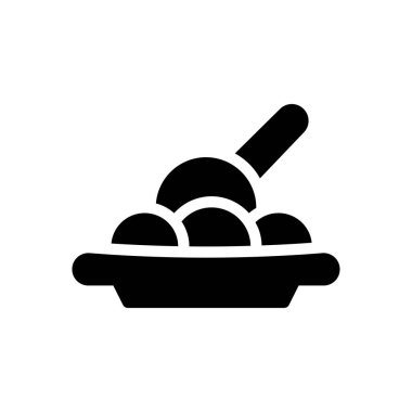 scoop plate vector illustration on a transparent background.Premium quality symbols.Glyphs icon for concept and graphic design.