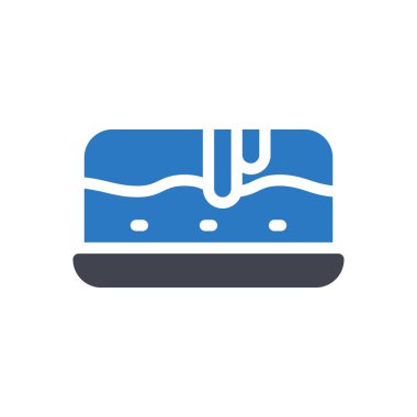 Şeffaf bir arkaplan üzerinde pasta vektör çizimi. Konsept ve grafik tasarımı için mükemmel kalite semboller..