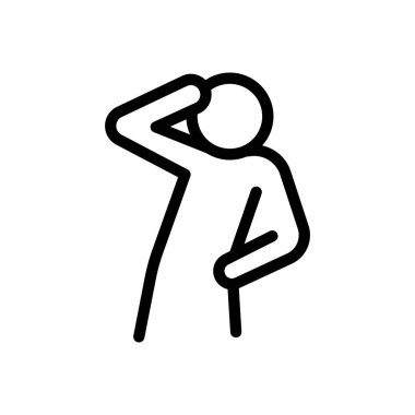 actor vector illustration on a transparent background.Premium quality symbols.Thin line icon for concept and graphic design.