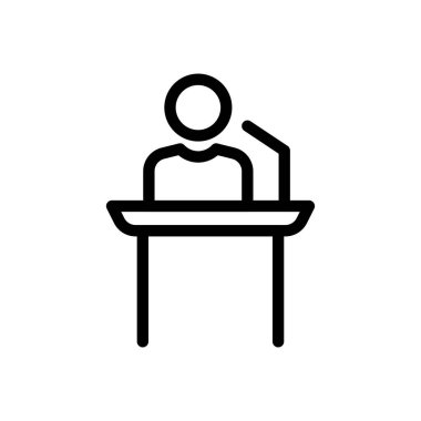 famous person vector illustration on a transparent background.Premium quality symbols.Thin line icon for concept and graphic design.