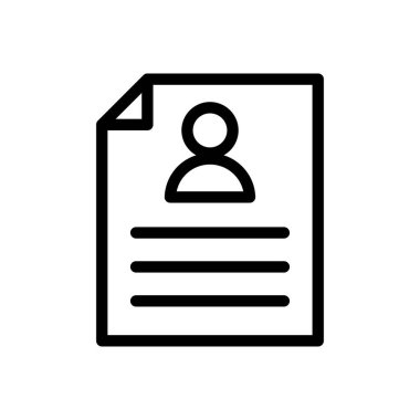 Şeffaf bir arkaplan üzerindeki belge vektör illüstrasyonu.Premium kalite sembolleri. Konsept ve grafik tasarım için ince çizgi simgesi.