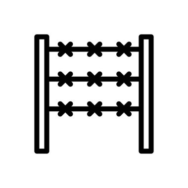 boarder wires vector illustration on a transparent background.Premium quality symbols.Thin line icon for concept and graphic design.