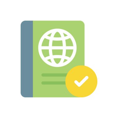 passport done vector illustration on a transparent background.Premium quality symbols.Stroke icon for concept and graphic design.