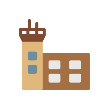 aerodrome vector illustration on a transparent background.Premium quality symbols.Stroke icon for concept and graphic design.