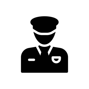 Şeffaf bir arkaplan üzerinde memur vektör çizimi. Konsept ve grafik tasarım için mükemmel kalite sembolleri..