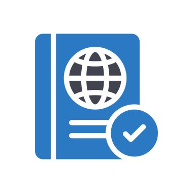 passport done vector illustration on a transparent background.Premium quality symbols.Glyphs icon for concept and graphic design.