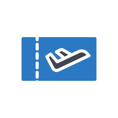 Şeffaf bir arkaplan üzerinde bilet vektör illüstrasyonu. Konsept ve grafik tasarımı için birinci sınıf kalite semboller..