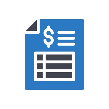 Şeffaf bir arkaplan üzerinde fatura vektör illüstrasyonu. Konsept ve grafik tasarımı için mükemmel kalite sembolleri..