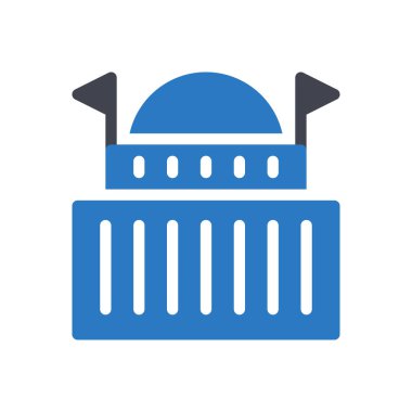 Şeffaf bir arkaplan üzerinde elçilik vektör çizimi. Konsept ve grafik tasarım simgeleri için kaliteli semboller..