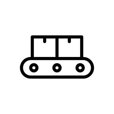 conveyor box vector illustration on a transparent background.Premium quality symbols.Thin line icon for concept and graphic design.