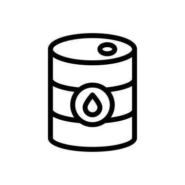 oil drum vector illustration on a transparent background.Premium quality symbols.Thin line icon for concept and graphic design.