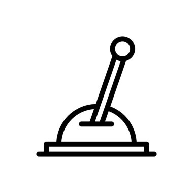 Şeffaf bir arkaplan üzerinde vites vektör çizimi. Premium kalite semboller. Konsept ve grafik tasarım için ince çizgi simgesi.