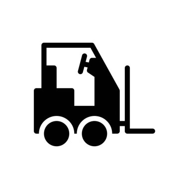 forklift vector illustration on a transparent background.Premium quality symbols.Glyphs icon for concept and graphic design.