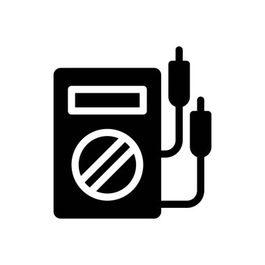 voltmeter vector illustration on a transparent background.Premium quality symbols.Glyphs icon for concept and graphic design.