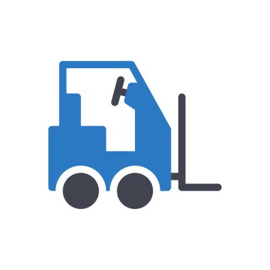 forklift vector illustration on a transparent background.Premium quality symbols.Glyphs icon for concept and graphic design.
