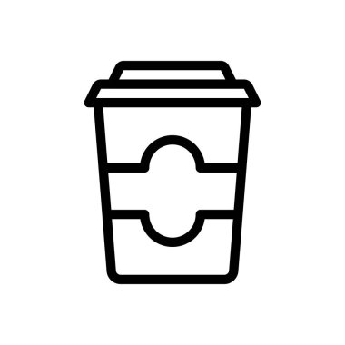 paper cup vector illustration on a transparent background.Premium quality symbols.Thin line icon for concept and graphic design.