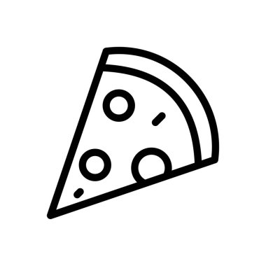 pizza slice vector illustration on a transparent background.Premium quality symbols.Thin line icon for concept and graphic design.