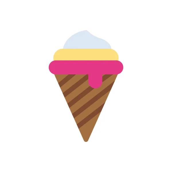 Ice Cream Cone Vector Illustration Transparent Background Premium Quality Symbols — 图库矢量图片