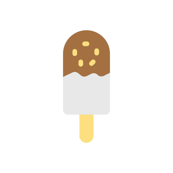 Ilustracja Wektora Popsicle Przejrzystym Tle Symbole Jakości Premium Ikona Stroke — Wektor stockowy