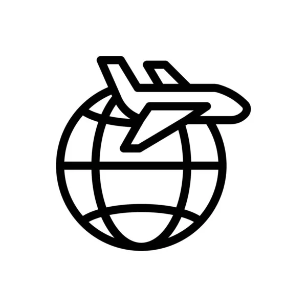 Immigration Flight Vector Illustration Transparent Background Premium Quality Symbols Thin — Image vectorielle