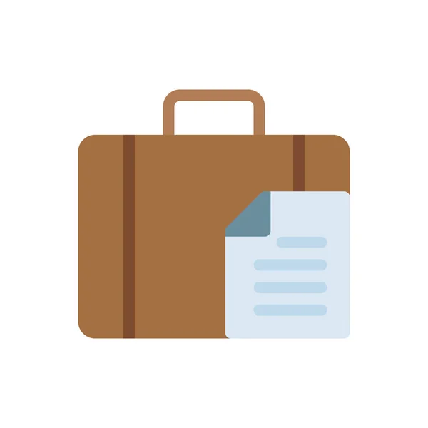 Briefcase Document Vector Illustration Transparent Background Premium Quality Symbols Stroke — Wektor stockowy