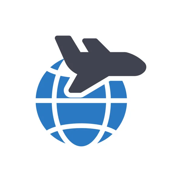 Immigration Flight Vector Illustration Transparent Background Premium Quality Symbols Glyphs — Stock vektor