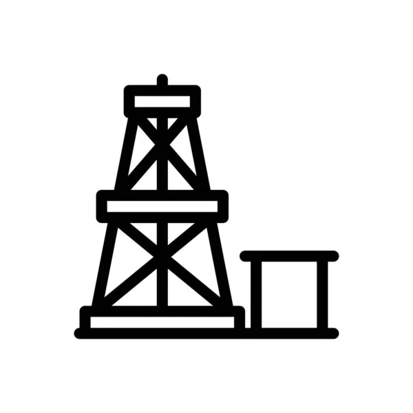 Tower Vector Illustration Transparent Background Premium Quality Symbols Thin Line — Stock Vector
