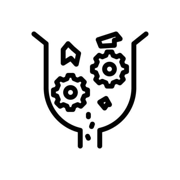 Налаштування Видобутку Векторні Ілюстрації Прозорому Фоні Символи Якості Премій Піктограма — стоковий вектор