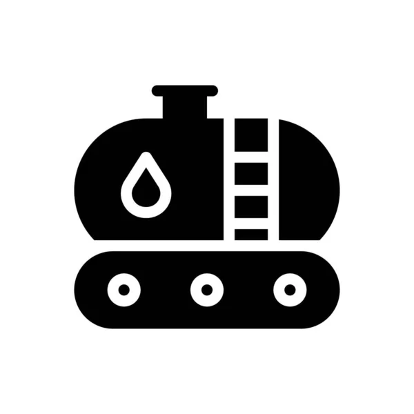 Oil Barrel Vector Illustration Transparent Background Premium Quality Symbols Glyphs — Stock Vector