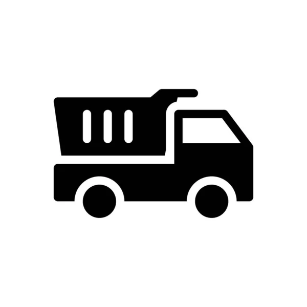 Dump Truck Vector Illustration Transparent Background Premium Quality Symbols Glyphs — Wektor stockowy