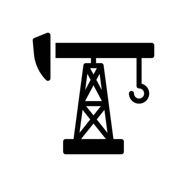 Oil Industry Vector Illustration Transparent Background Premium Quality Symbols Glyphs — 图库矢量图片