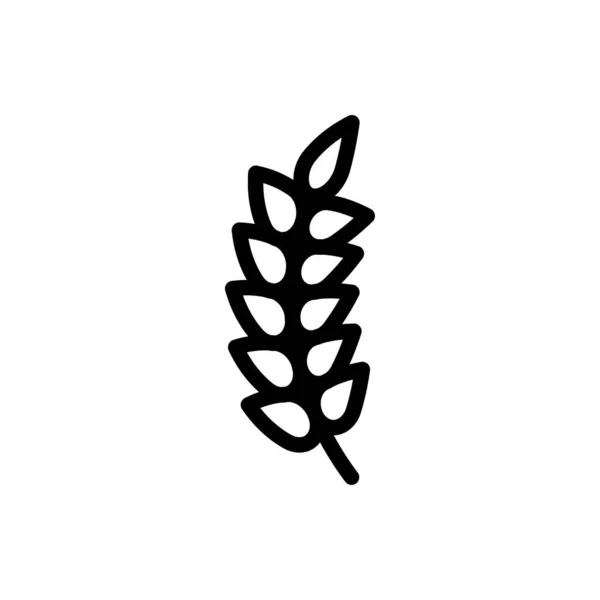 Wheat Vector Illustration Transparent Background Premium Quality Symbols Thin Line — ストックベクタ