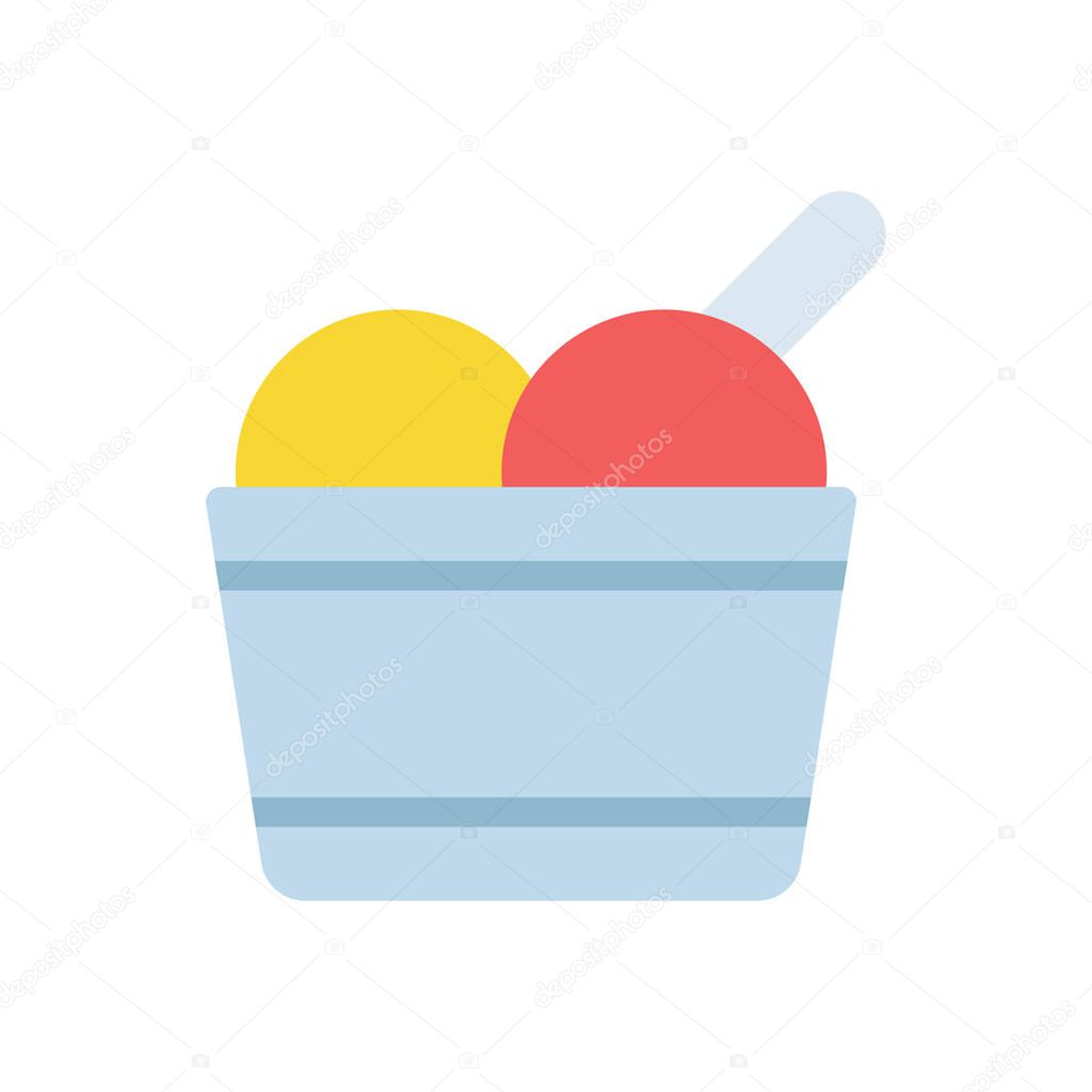 ice cream scoope vector illustration on a transparent background.Premium quality symbols.Stroke icon for concept and graphic design.