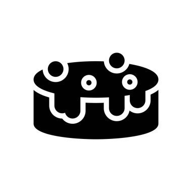 Şeffaf bir arkaplan üzerinde pasta vektör çizimi. Konsept ve grafik tasarımı için mükemmel kalite semboller..